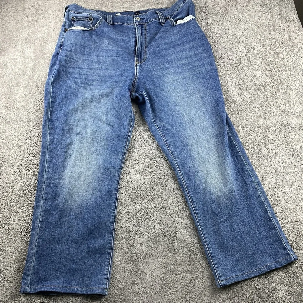 Judy Blue Skinny Fit Capri‎ Jeans Womens 7/28 Blue Mid Rise Denim